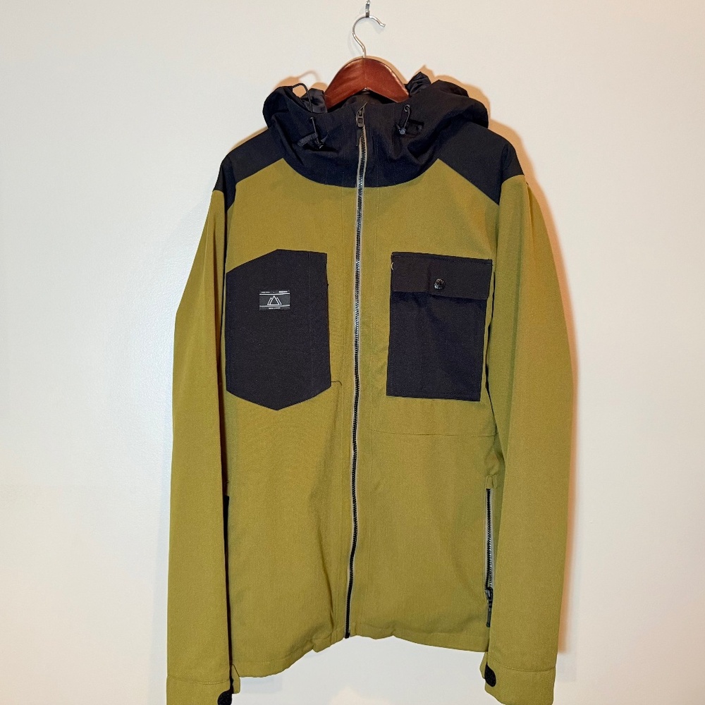 Armada Mens Large Olive Green Ski Snowboard Soft Shell Jacket